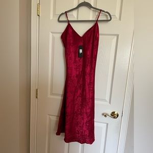 NWT- Lulus Small Burgundy Dress - spring formal